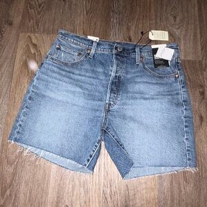 Levi's Light Wash Denim Cutoff Shorts